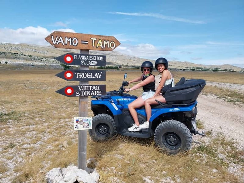 From Split: Dinara Nature Park Quad Adventure with Swimming - The starting point and safety briefing