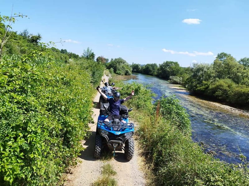 From Split: Dinara Nature Park Quad Adventure with Swimming - From Split to Hrvace: allow time for the transfer