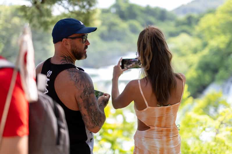 From Split: Krka Waterfalls day tour & wine tasting - Guided walk or independent time
