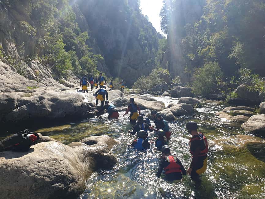 From Split/Omiš: Canyoning Cetina River + Free Photos/Video - Getting fitted with canyoning equipment