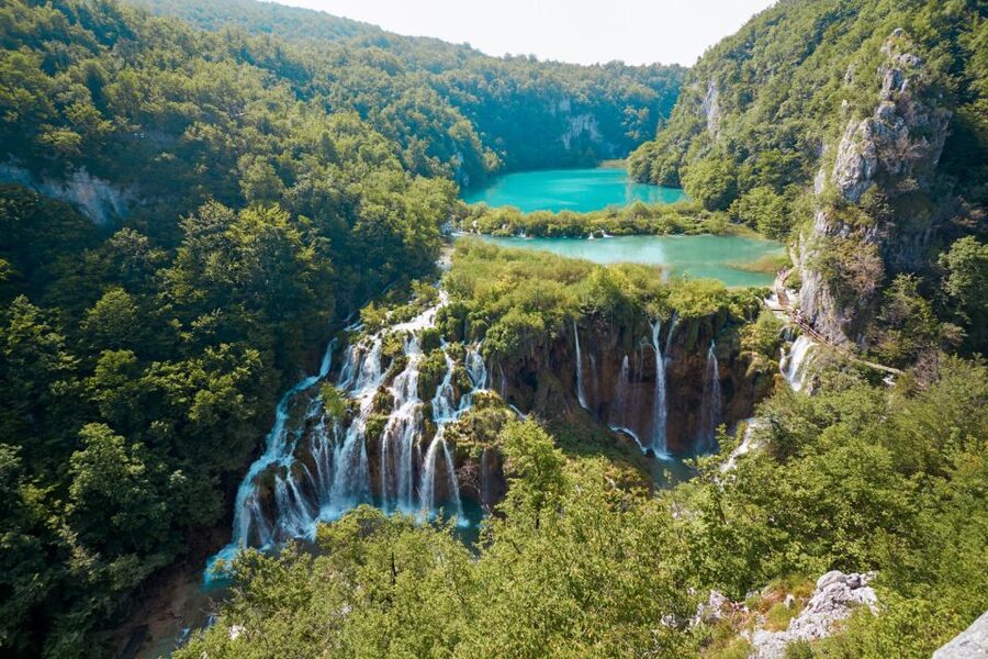 From Split or Trogir: Plitvice Lakes Guided Full-Day Tour - Returning by electric train from Prošćansko Lake