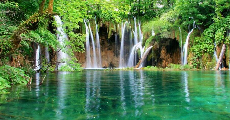 From Split or Trogir: Plitvice Lakes Private Tour - Walking the wooden paths among 16 lakes