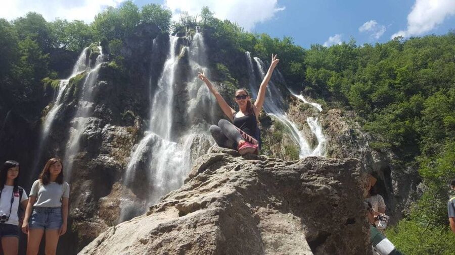 From Split or Trogir: Plitvice Lakes Trip with Entry Ticket - The train toward Prošćansko Lake