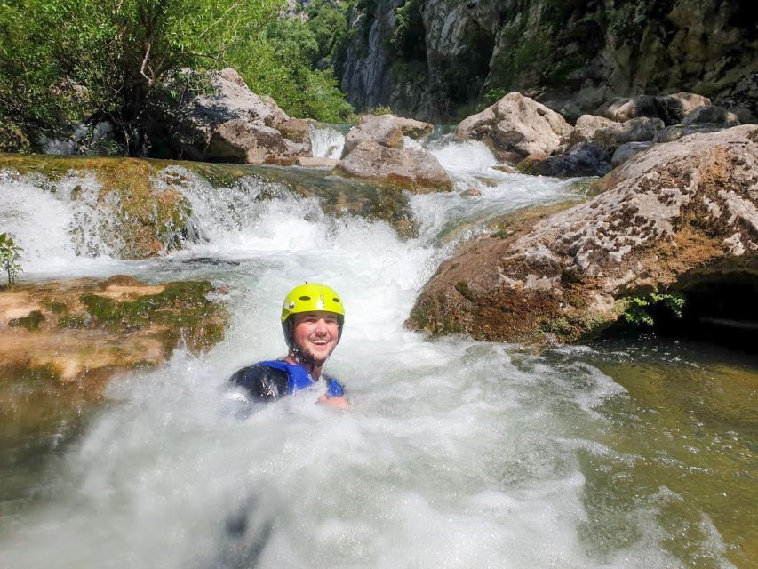 From Split or Zadvarje: Cetina River Canyoning - Gubavica waterfall gives the route a natural finale