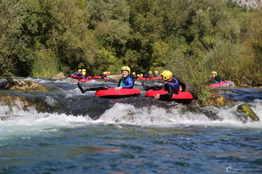 From Split: River Tubing on Cetina River - Leaving Split for the Cetina canyon