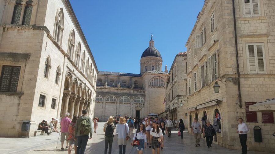 From Split/Trogir: Dubrovnik Guided Tour with a Stop in Ston - The stone buildings that define the old town