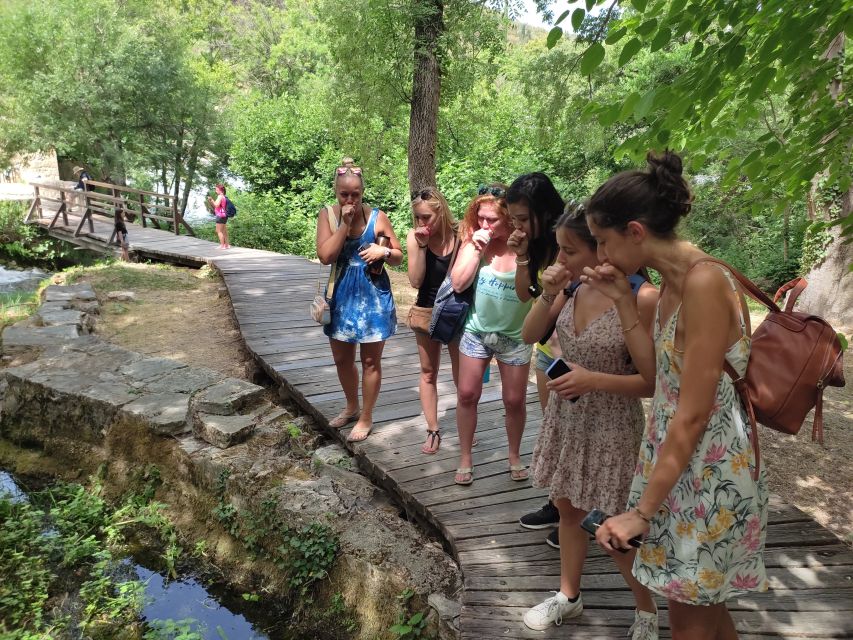 From Split & Trogir: Krka Waterfalls Day Tour with Boat Ride - Free time by the river in Skradin