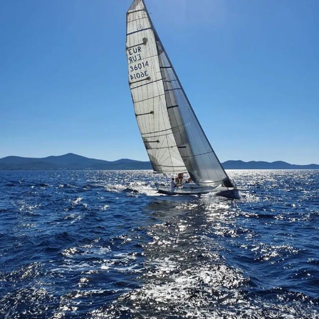 From Zadar: Ugljan Beach and Villages Private Sailboat Tour - The return sail and Zadar views