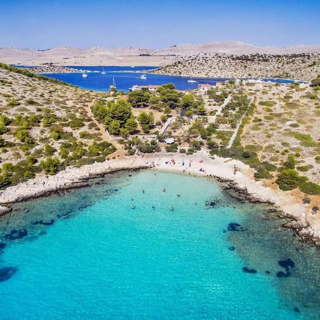 Full-day boat trip from Zadar and Sukošan to Kornati NP - Lojena Beach: the main stop for swimming