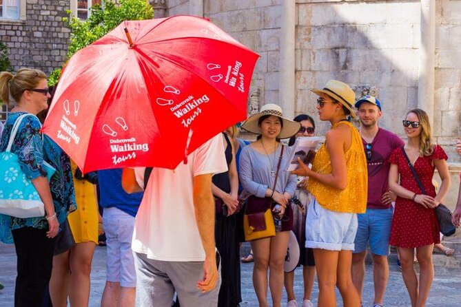 Game of Thrones & History of Dubrovnik Tour - Finding the red umbrella at Large Onofrio’s Fountain