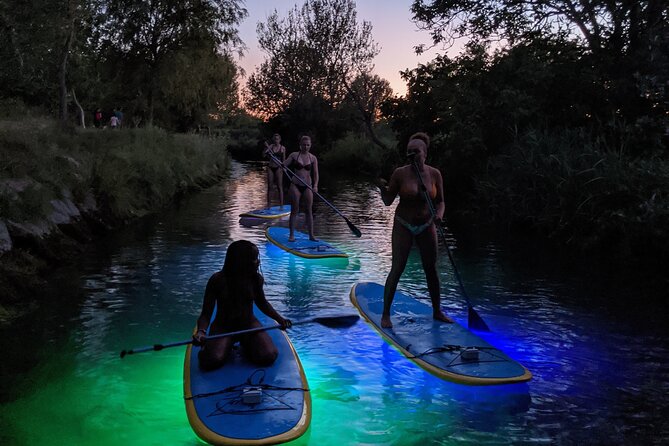 Glowing Stand-Up Paddle Experience in Split - The calm river beneath the stars
