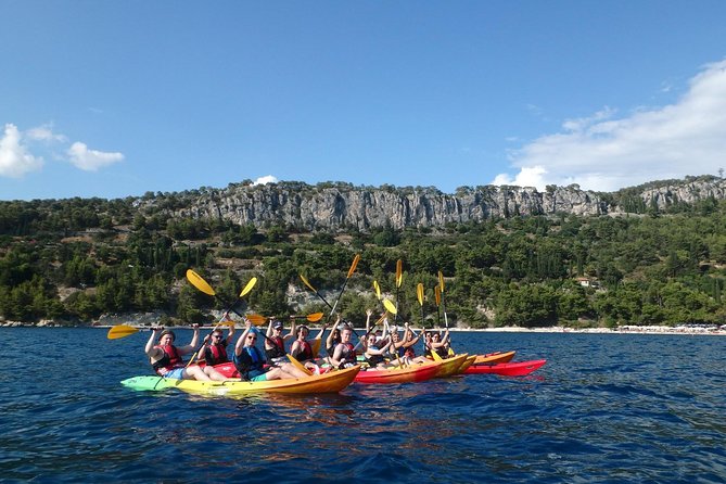 Half-Day Split Sea Kayak Adventure - Learning to paddle before the coast opens up