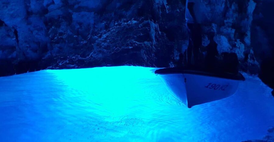 Hvar: Private Blue Cave and Vis Speedboat Tour - The Blue Cave: a striking first major stop
