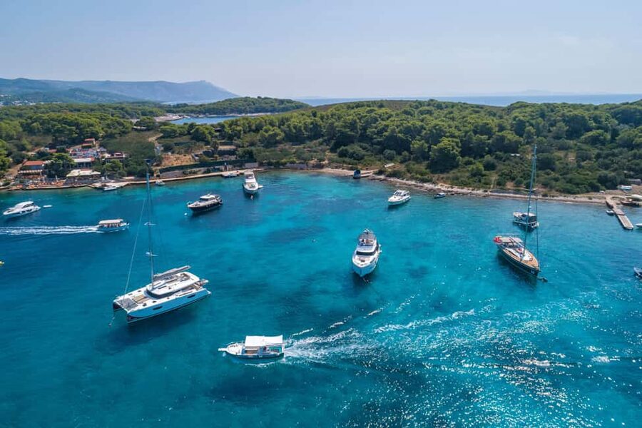 Hvar: Sunset and Pakleni Islands with a Speed Boat - Galesnik, Jerolim, and Carpe Diem from the water