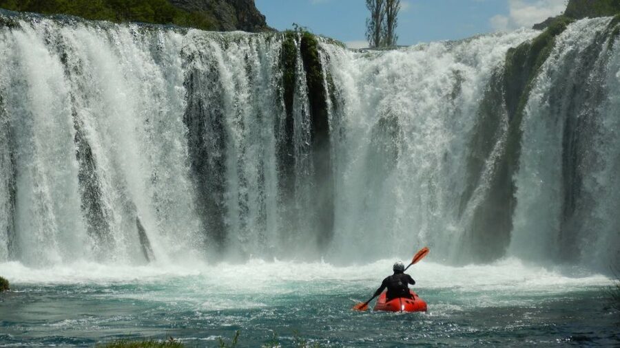 Kaštel Žegarski: Zrmanja River Packrafting - The first 30-minute break and swim