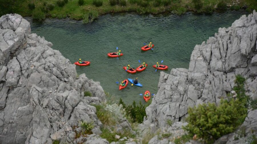 Kaštel Žegarski: Zrmanja River Packrafting - Returning by van to the starting base