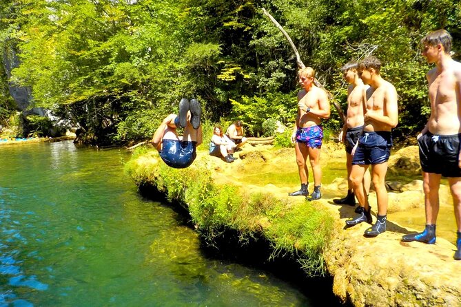 Kayaking on Upper Mreznica River - Slunj, Croatia - The final section finishes with another burst of energy
