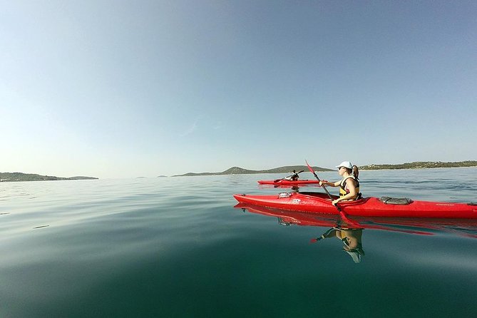 Kayaking to the island Prvić - Paddling Past Logorun and Tijat