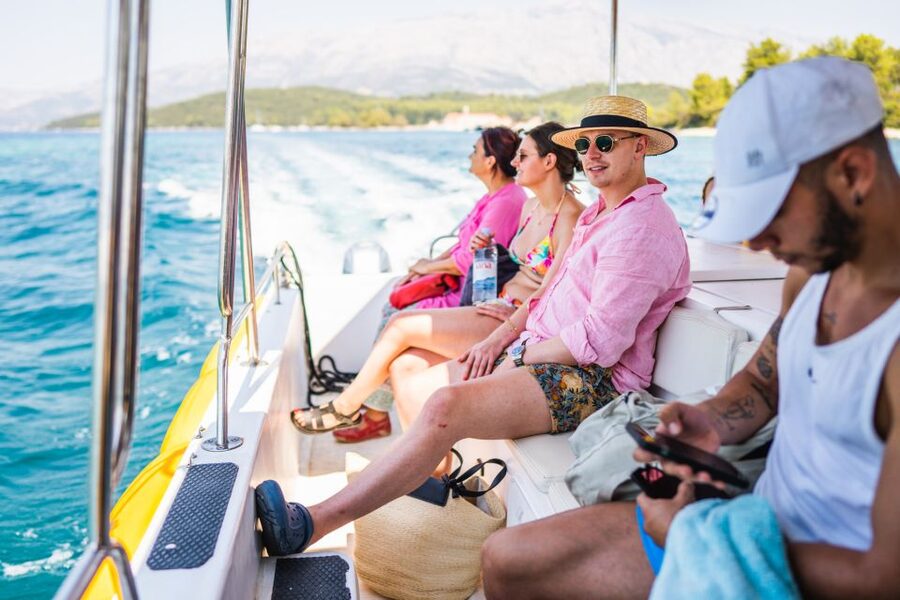 Korčula 3 ISLAND CATAMARAN TOUR Badija - Vrnik - Stupe - Stupe and the Blue Lagoon