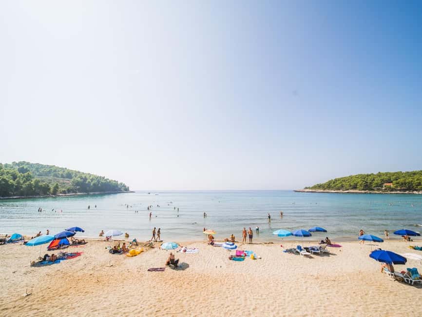 Korcula Buggy Safari With Wine Tasting - Vela Przina, the sandy beach stop in Lumbarda