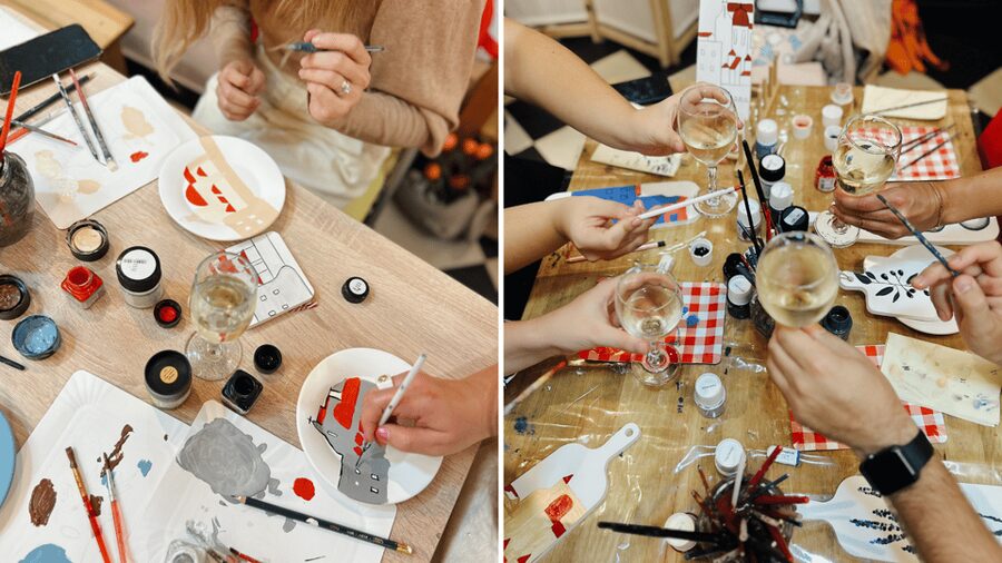 Local Paint and Wine Workshop: A Unique Creative Experience - Creative freedom instead of a paint-by-numbers exercise