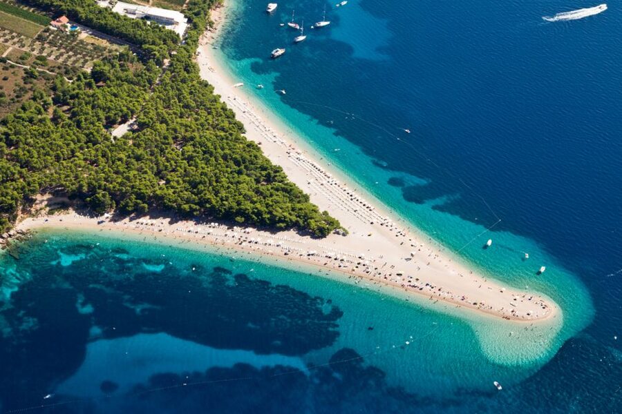 Makarska: Golden Horn Beach & Secluded Bays Speedboat Tour - Two swim stops beyond the main beach