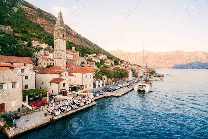 Montenegro - with boat ride to the island Our Lady of The Rock - Perast, Montenegro’s Baroque waterfront