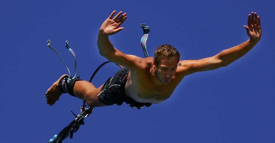 Novalja: Zrce Beach Bungee Jumping Experience - A 55-meter view of Zrce Beach
