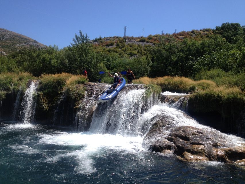 Obrovac: Rafting or Kayaking on the Zrmanja River - Learning the basics before the 14.5-kilometer route