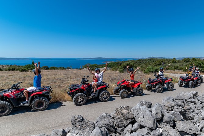 Off road Quad Adventure Tour on Island Čiovo - The eastern viewpoint and wide views toward Split