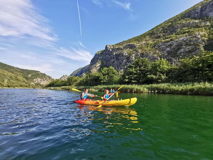 Omiš/Split: 4h Kayaking in Cetina Protected Nature Park Area - The protected Cetina canyon rewards a slower pace