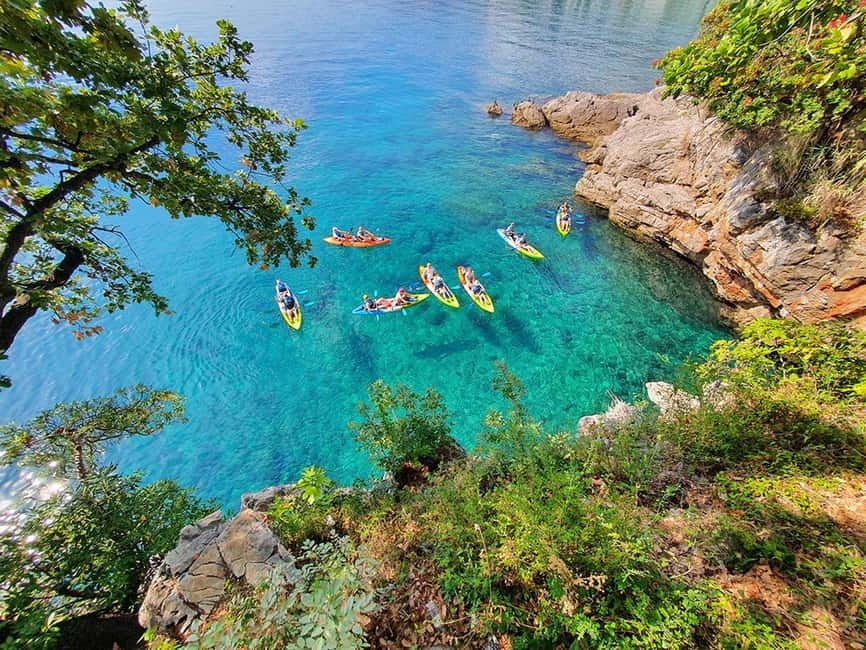 Opatija: Cliffs and caves kayak adventure - Starting at Slatina Beach in Opatija
