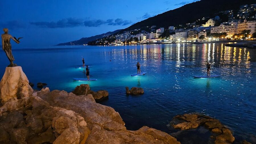 Opatija: Guided SUP Paddleboarding Adventure at Night - What the included equipment means for you