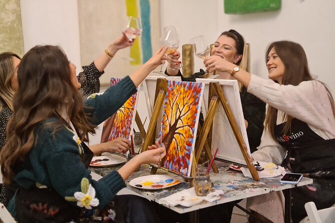 Painting party at Art Bottega - Paint & Wine Studio in Zagreb - Key points at a glance