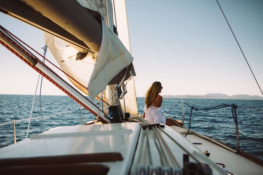 Pakleni Islands Sailing Tour - Swimming in clear island water