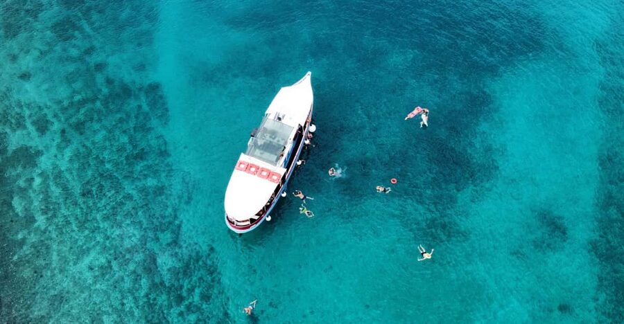 Podstrana: Full-Day Boat Trip to Brač and Shipwreck Kontesa - Swimming in a Brač bay while lunch is prepared