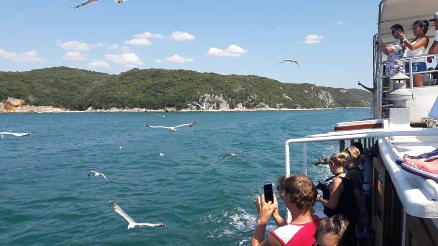 Poreč: Boat tour to Rovinj with lunch and drinks - Leaving Poreč from the passenger port
