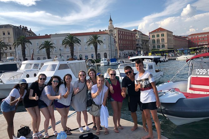 Private Blue Lagoon and island Solta speedboat tour - FULL DAY - Trogir brings history before the swimming begins