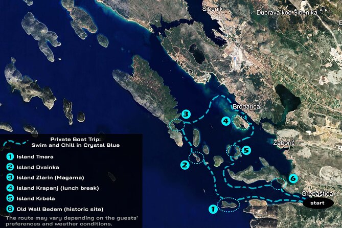 Private Boat Trip - Swim and Chill in Crystal Blue Šibenik - Dvainka and the first clear-water swim