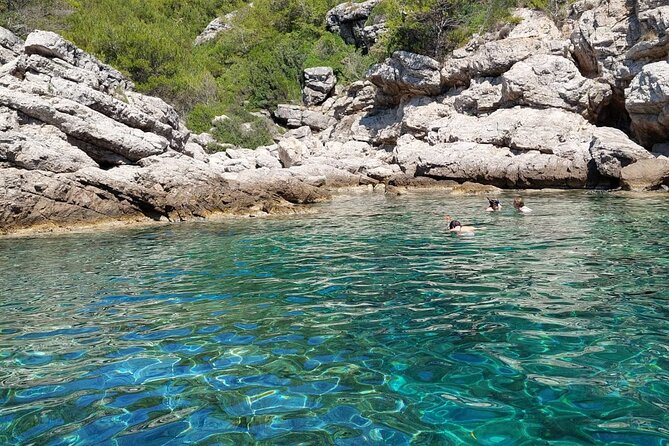 Private luxury speedboat tour-Islands, caves, beaches, snorkeling - Lopud’s churches, monastery, and sandy shore