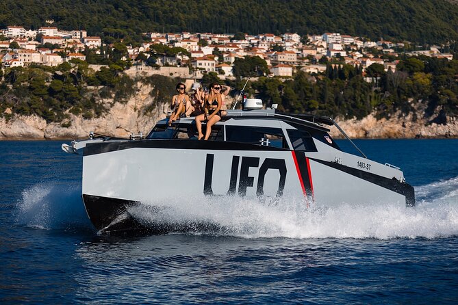 Private tours to Elaphite Islands by UFO BOAT - Lopud and the long stop at Šunj Beach
