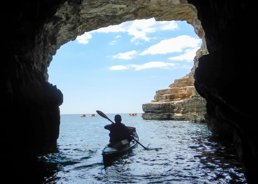 Pula: 3-hrs Kayak, Cliffs & Snorkeling Small Group Adventure - Learning the kayak basics before heading out