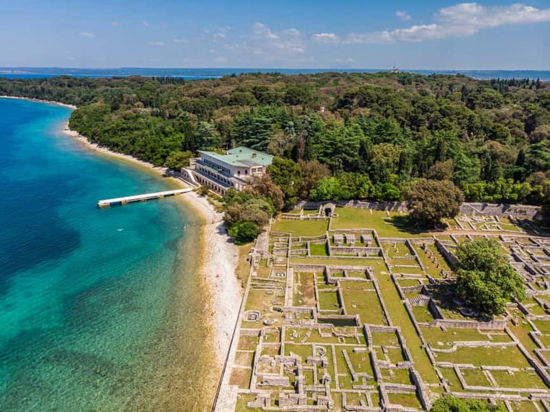 Pula: Brijuni National Park Cruise, Lunch and Fažana Beach - Sailing from Pula beneath the Roman Amphitheater