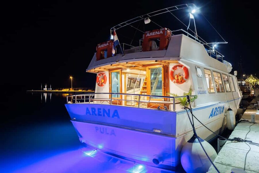 Pula: Brijuni National Park Dolphin Watching Tour w/Dinner - A sunset cruise with dolphins as the hopeful finale
