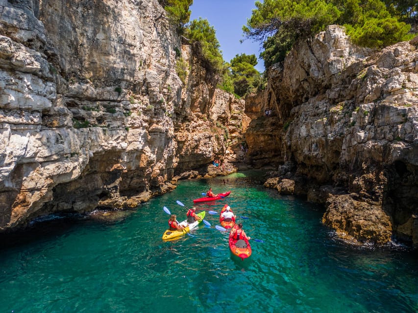 Pula: Kayak Adventure with Cave & Island Snorkeling - Starting at Beach Bar Kanalić in Vinkuran