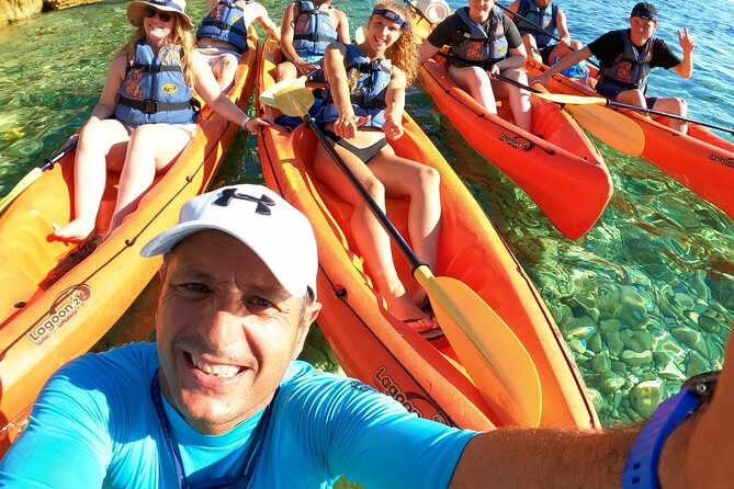 Pula:Kayak Tour-Cliff jumping,snorkeling&free GoPro pictures - Seagull’s Rocks, cliffs, and the School of Cormorans