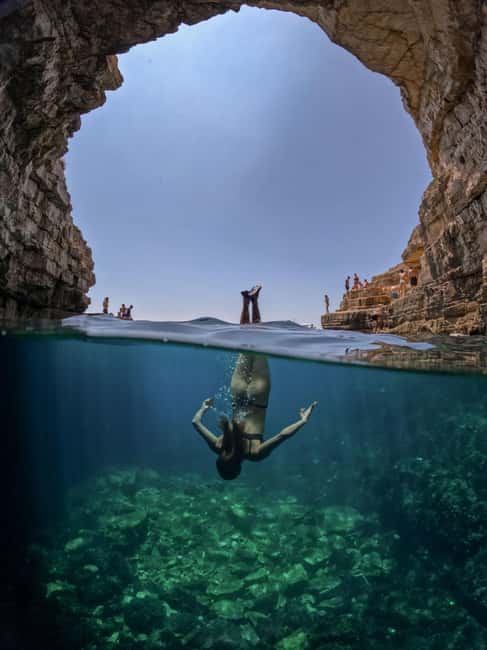 Pula: Kayaking,Snorkeling, Cliff jumping Tour with Wetsuit - Cliff jumping, with no pressure to jump