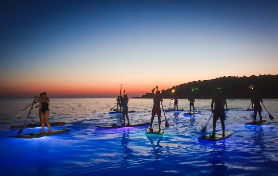 Pula: Night LED Stand-Up Paddle Board Tour - Weather, safety, and comfort on the water