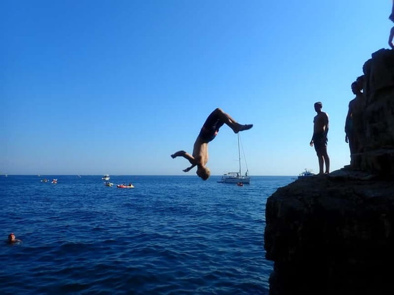 Pula: Sea Adventure – Boat, Kayak, Snorkeling & Cliff Jumps - Snorkeling, swimming, and the secluded beach stop