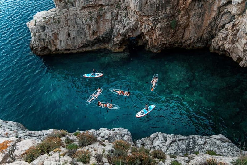 Pula: Sunset/Night Illuminated Transparent Kayak Tour - Meeting at Valovine Beach